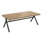 Coaster 3pc. Trestle Occasional Table Set - Golden Oak/Gunmetal - image 2