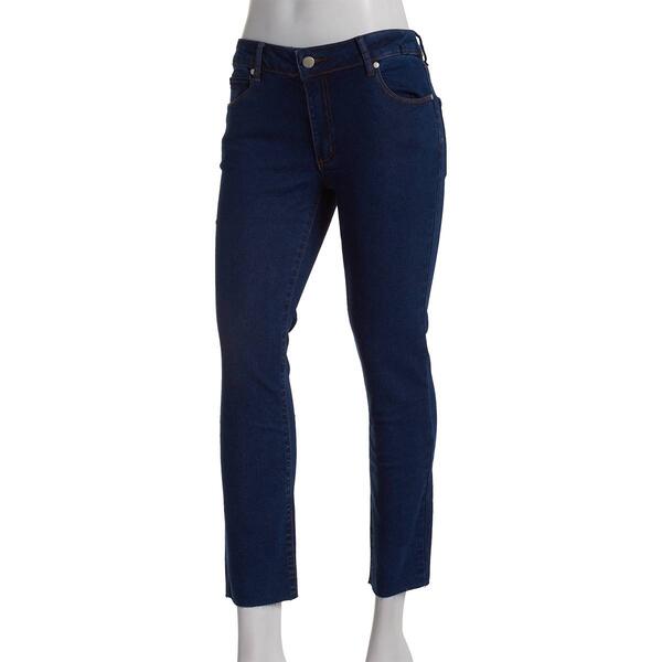 Womens Tahari Mid Rise Slim Straight Jeans - image 