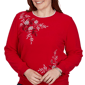 Petite Alfred Dunner Classics Floral Embroidered Sweatshirt - image 18