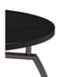 Coaster Round End Table - Dark Grey & Black Nickel - image 3