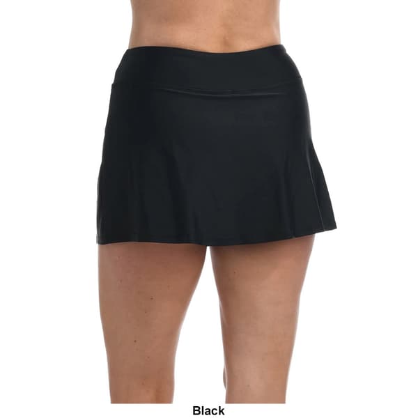 Womens Maxine Wide Waistband w/Two Front Slit Swim Skort