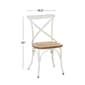 9th & Pike&#174; White Metal Farmhouse Dining Chairs - image 6