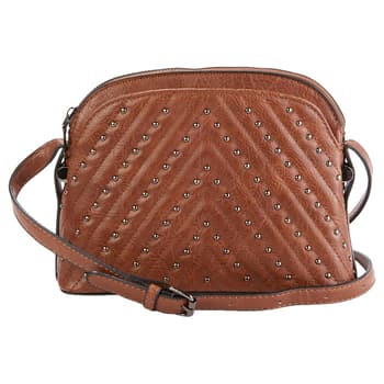 Sam & Hadley Chevron Quilt Stud Crossbody - Boscov's