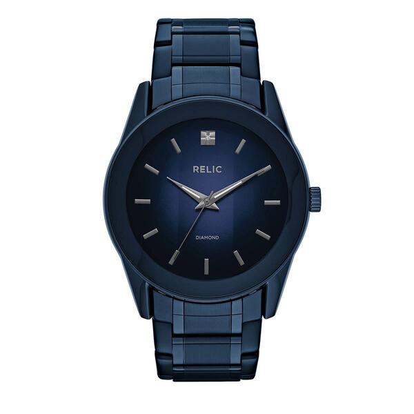 Mens RELIC by Fossil Rylan Blue IP Diamond Accent Watch - ZR77281 - image 