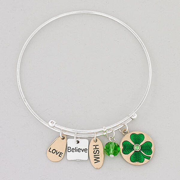 Symbology Four Leaf Clover Charm Bracelet - image 
