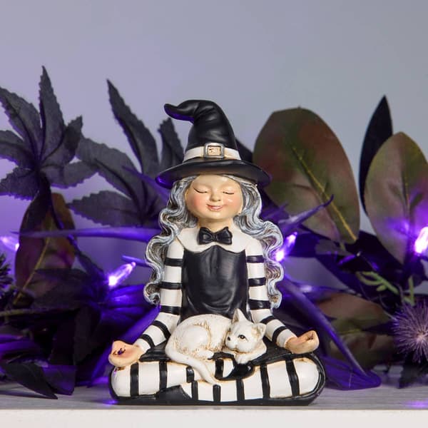 National Tree 5in. Yoga Witch Tabletop Decoration