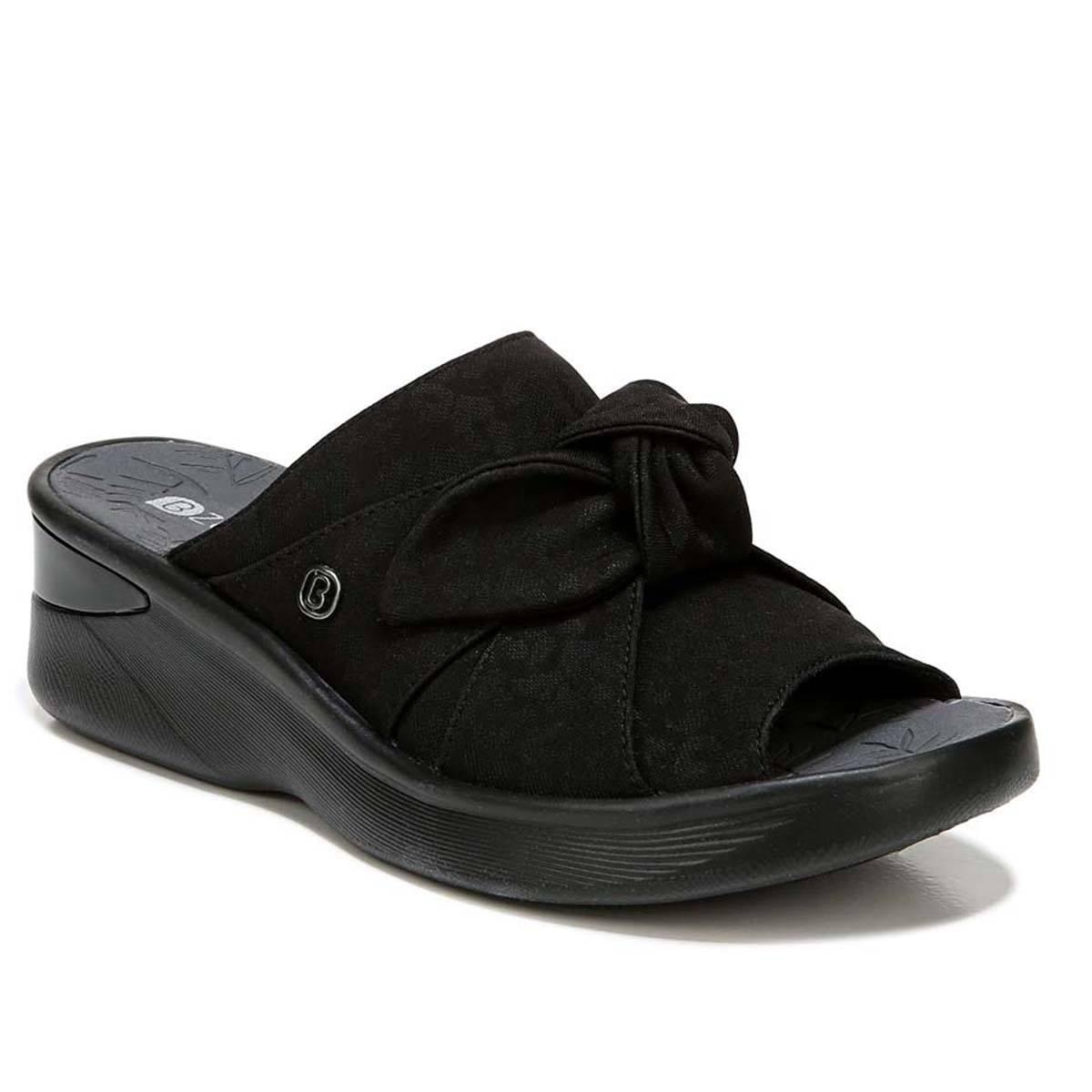 Womens BZees Smile Slide Sandals