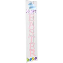 Northlight Seasonal Happy Easter Wooden Porch Sign