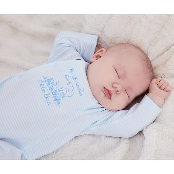 Baby Boy &#40;Preemie-9M&#41; Little Me&#174; Thank Heaven Stripe Footie