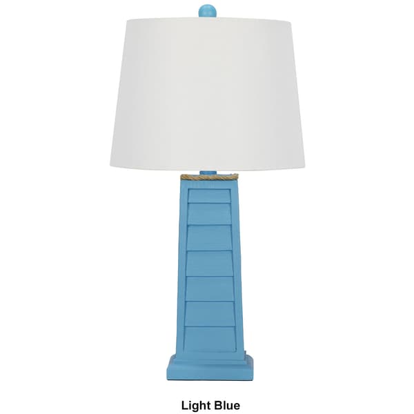 Resin Table Shutter Lamp