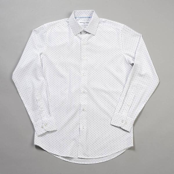 Mens Christian Aujard Fitted Dress Shirt - Black/White - image 