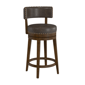 HH2 Home Lawton Brown Upholstered Swivel Counter Height Stool - image 2