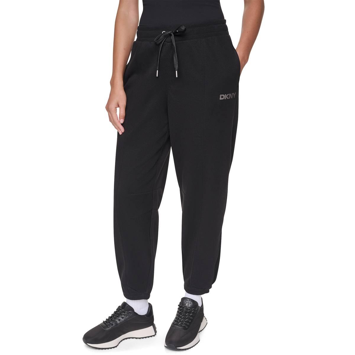 Womens DKNY Sport Foil Logo Fleece Joggers
