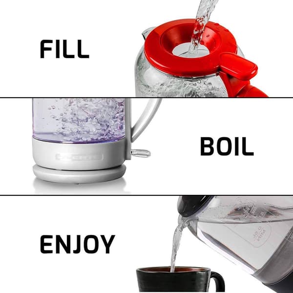 Ovente Electric Hot Water Glass Kettle