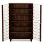 Baxton Studio Gisela Two-Tone Shoe Cabinet - image 3