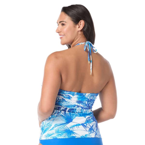 Womens CoCo Reef Palm Tree Paradise Bandeau Tankini Swim Top