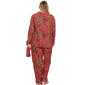 Plus Size White Mark 3pc. Red Leopard Pajama Set - image 3