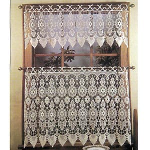 Medallion Macrame Valance - 35x12 - image 