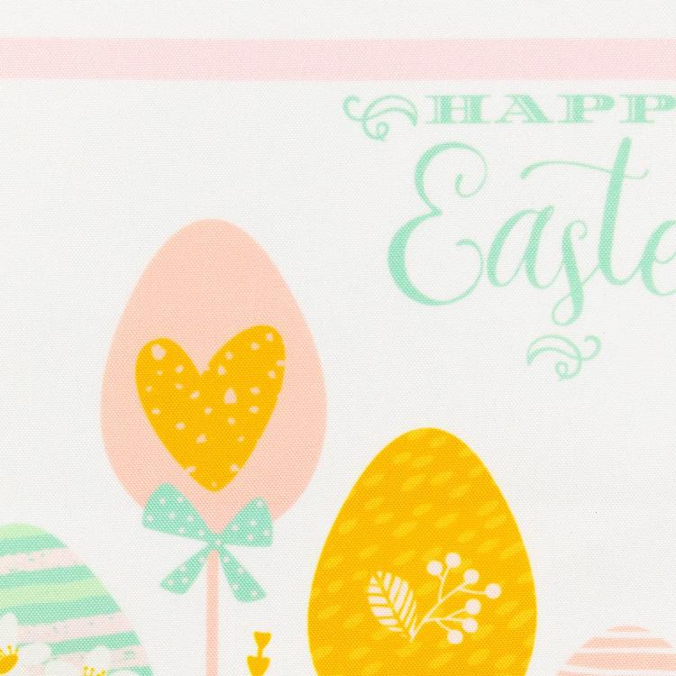 Northlight Seasonal Pastel Happy Easter Striped Table Runner