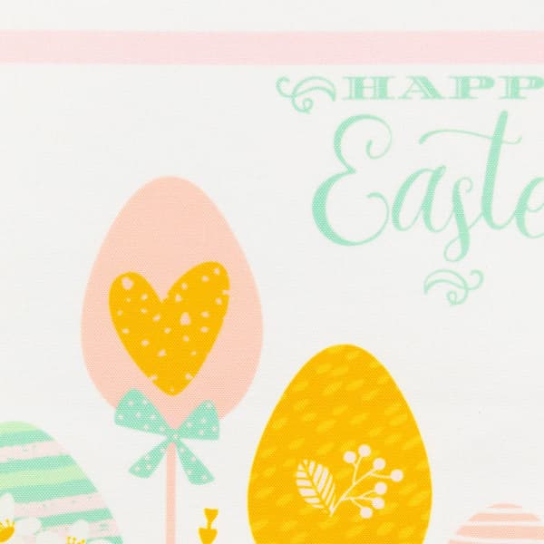Northlight Seasonal Pastel Happy Easter Striped Table Runner
