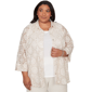 Plus Size Alfred Dunner Natural Wonder Sequin Medallion Two In O - image 1