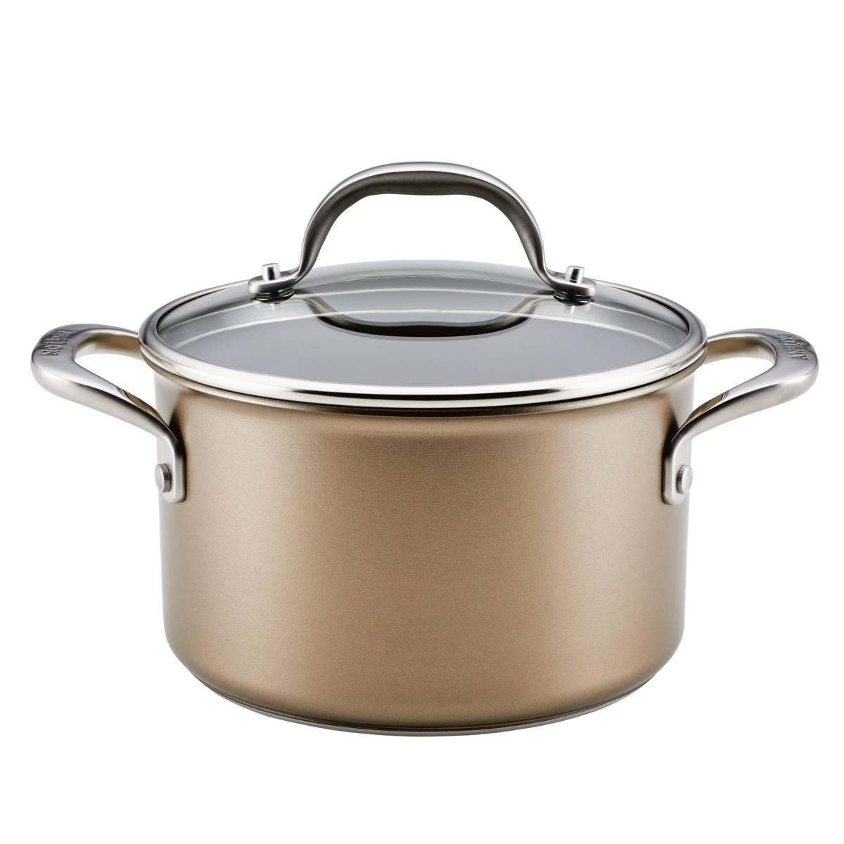 Anolon(R) Ascend Hard Anodized Nonstick Saucepot with Lid - 4-Quart