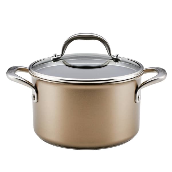 Anolon&#40;R&#41; Ascend Hard Anodized Nonstick Saucepot with Lid - 4-Quart