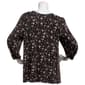 Petite Preswick & Moore® 3/4 Sleeve Poppy Keyhole Neck Blouse - image 2