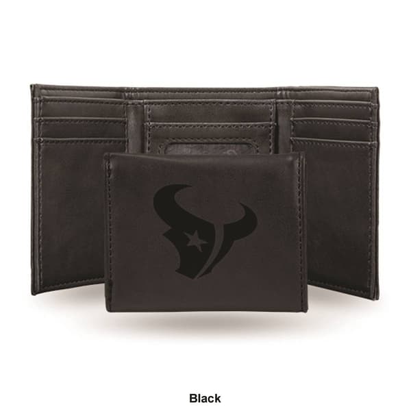 Mens NFL Houston Texans Faux Leather Trifold Wallet