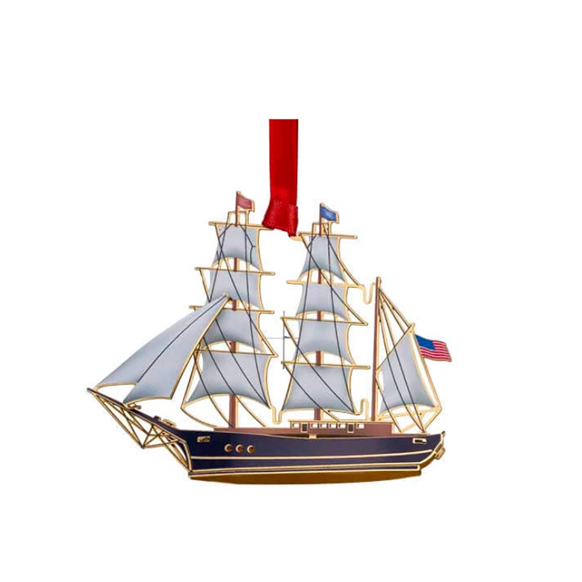 Beacon Design Tall Ship 3D Ornament