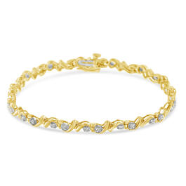 Diamond Classics&#8482; 1/2 ct. Yellow Plated Tennis Bracelet