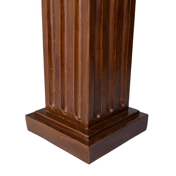 9th & Pike® Brown Polystone Traditional Pedestal Table
