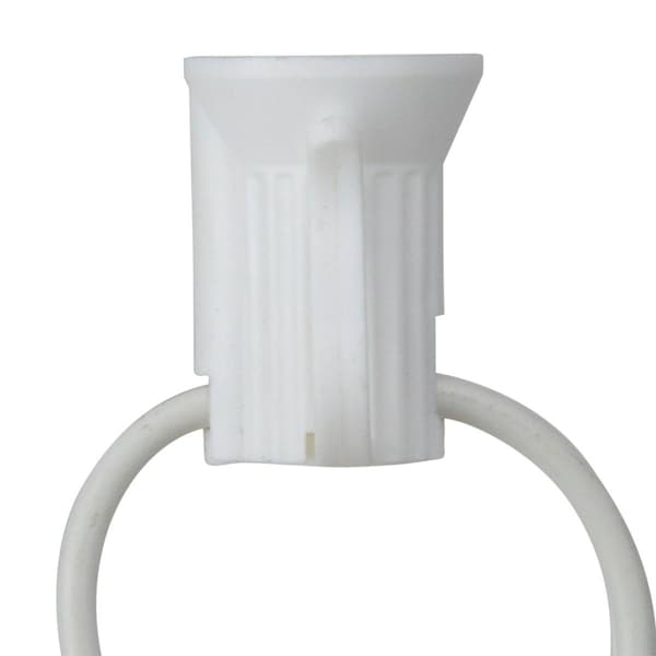Northlight Seasonal 50ft. White C7 Christmas Light Socket Set