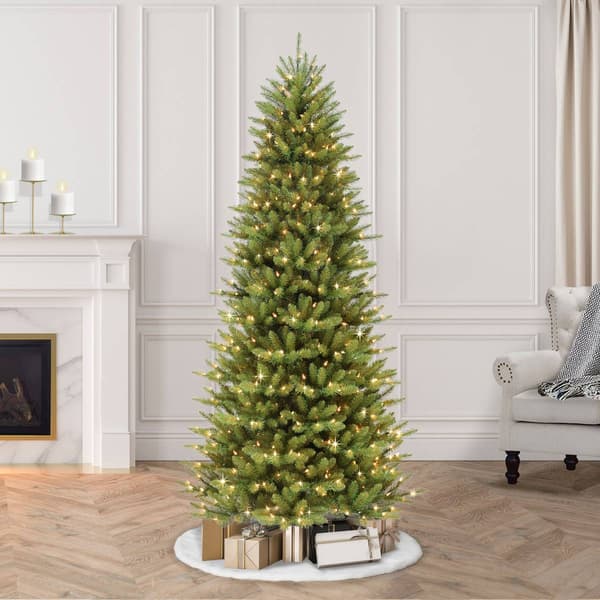 Puleo International 10ft. Pre-Lit Fir Artificial Christmas Tree