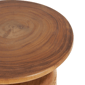 9th & Pike® Traditional Brown Banana Leaf Accent Table - image 6