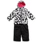 Baby Girl &#40;12-24M&#41; Pink Platinum&#40;R&#41; Heart & Solid Snowsuit - image 1