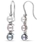 Gemstone Classics(tm) Pearl & Diamond Drop Earrings - image 1