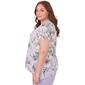 Plus Size Alfred Dunner Charleston Watercolor Floral Tee - image 3