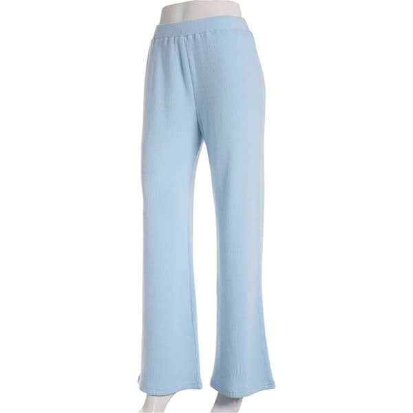 Juniors No Comment Cozy Rib Wide Leg Sweatpants