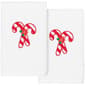 Linum Home Textiles Christmas Candy Canes Hand Towel - Set Of 2 - image 1