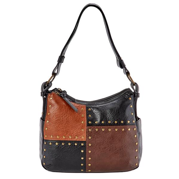 Bueno Carmel Stud Panel Shoulder Bag