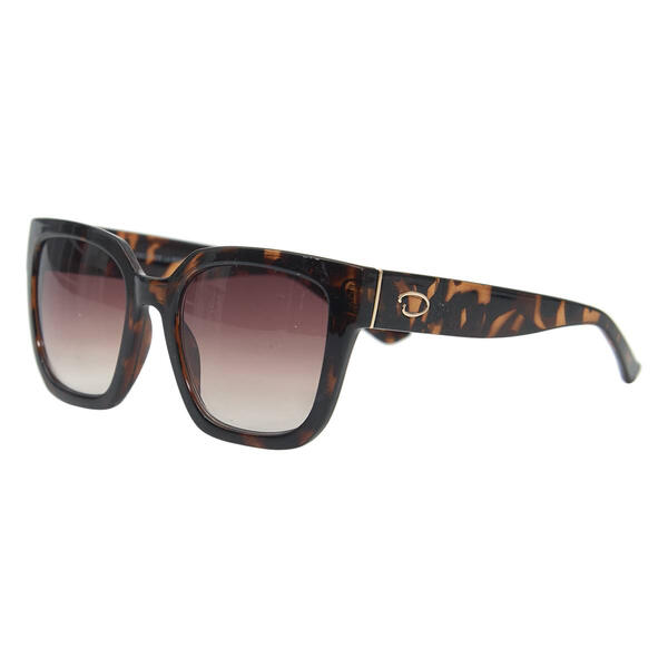 Womens O by Oscar Modern Tortoise Square Sunglasses - image 