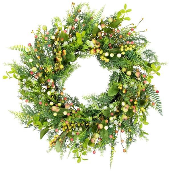Northlight Seasonal Artificial Berry & Crabapple Spring Wreath