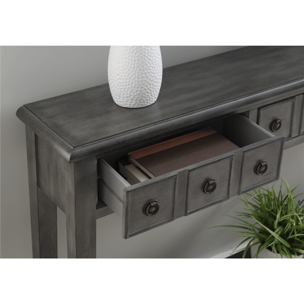 Linon Home Decor Daisy Grey Console Table