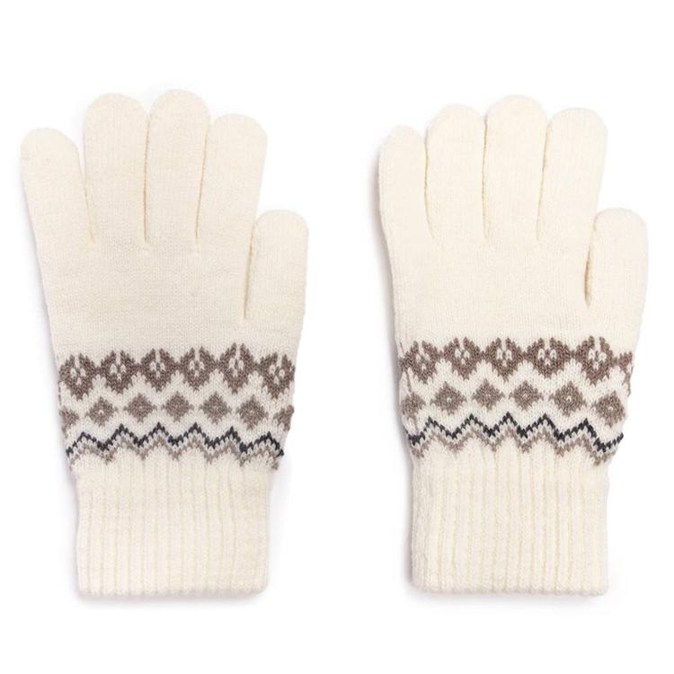 Womens MUK LUKS® Wool Blend Gloves - Ivory
