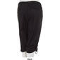 Plus Size Da-sh 19in. Emma Knit Waist Poplin Capri Pants - image 2