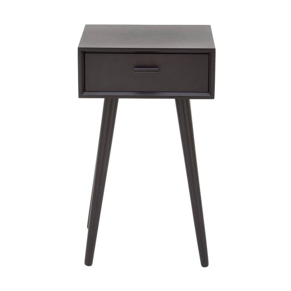 9th & Pike(R) Black Pine Modern Accent Table
