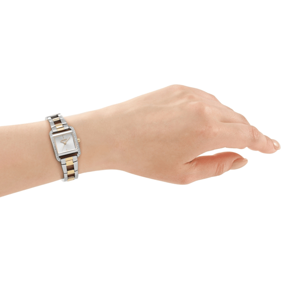 Womens DKNY Mini Two-Tone Bracelet Watch Gift Set DK1L143M0055