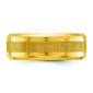 Mens Yellow IP-Plated Stainless Steel Wide Wedding Band - image 3