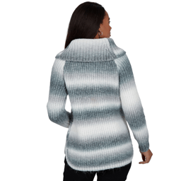 Petite Hearts of Palm Silver Linings Ombre Stripe Sweater